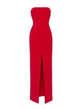 Solace London Red Strapless Dress size 2
